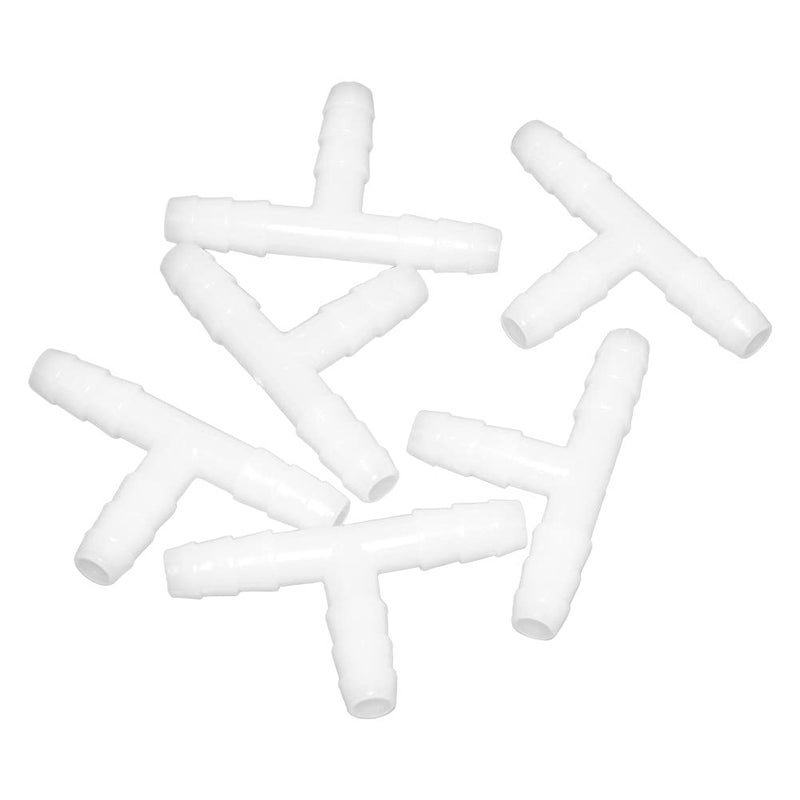 Joywayus Plastic Hose Barb 3/8" Barbed 3 Way T Shaped Pipe Fittings Tube Adapter Connector(Pack of 10) - Image 5